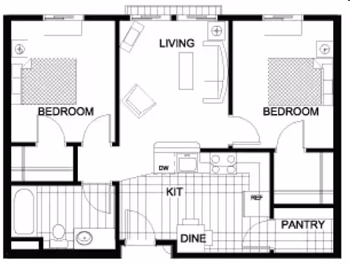 Unit 318 110 floor plan